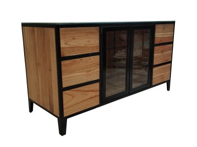 BFT-5143 6 drawers & 2 glasses doors