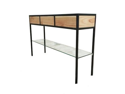 SMT-5103 console table 3 Drawers with iron frame